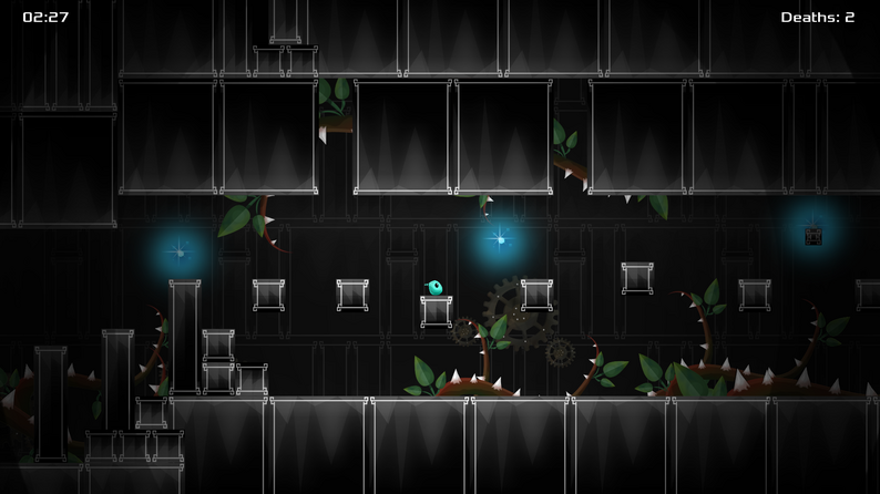 Checkpoints lumineux et plateformes